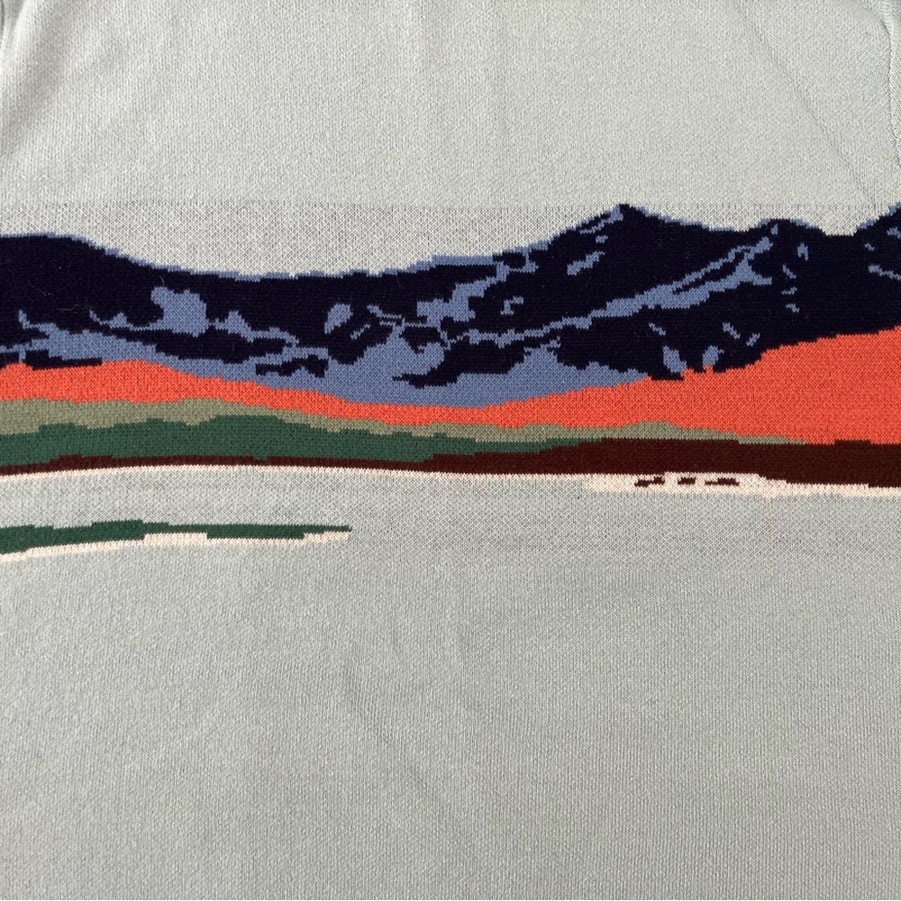 J. Crew Men’s Organic Cotton Landscape Jacquard Sweater. Size Large. - Picture 3 of 5